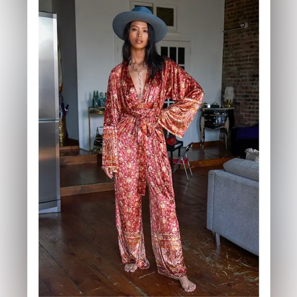 Free people Harper Printed One Piece jumpsuit